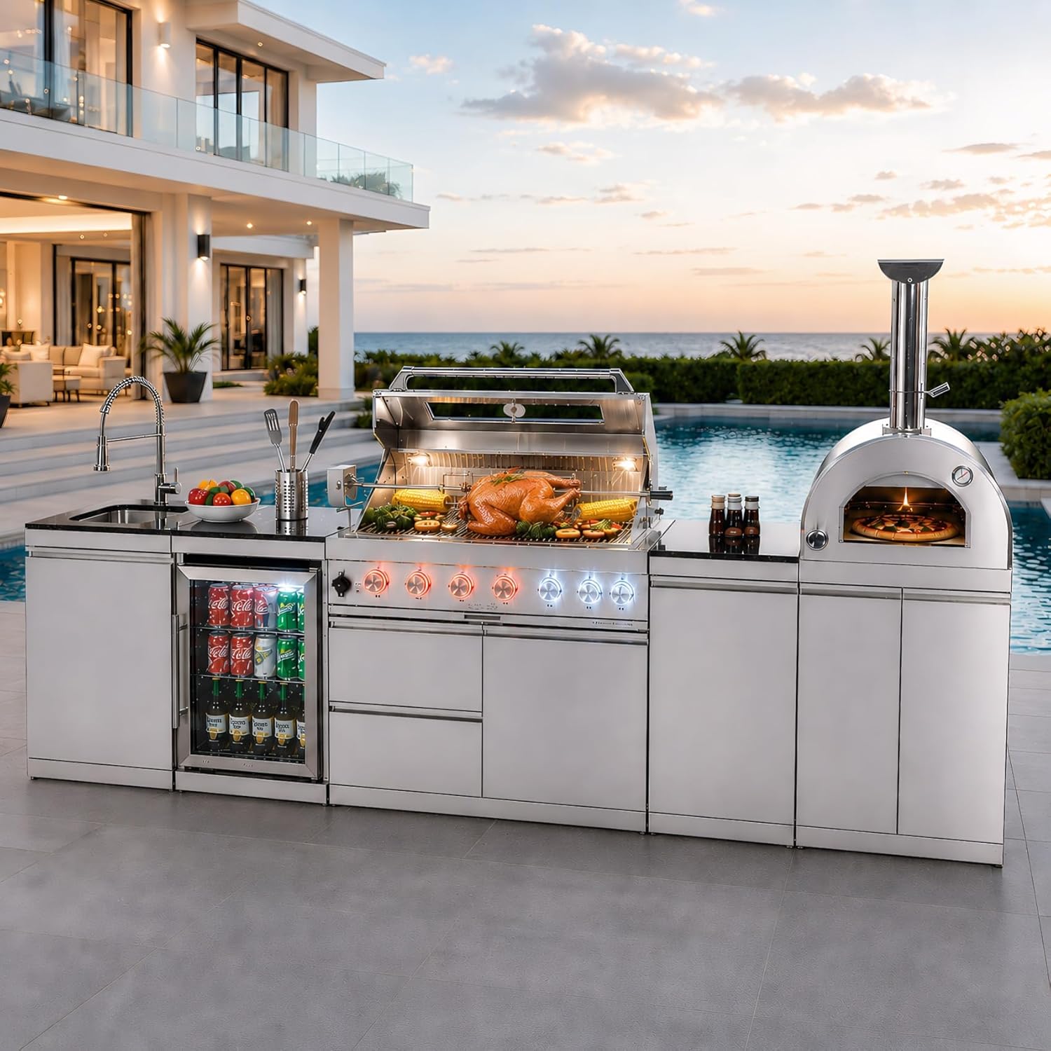 Doredo modular outdoor kitchen review unboxing — what is included in the package