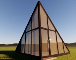 Image 1 of DsonEIIxoren A-frame glass house review