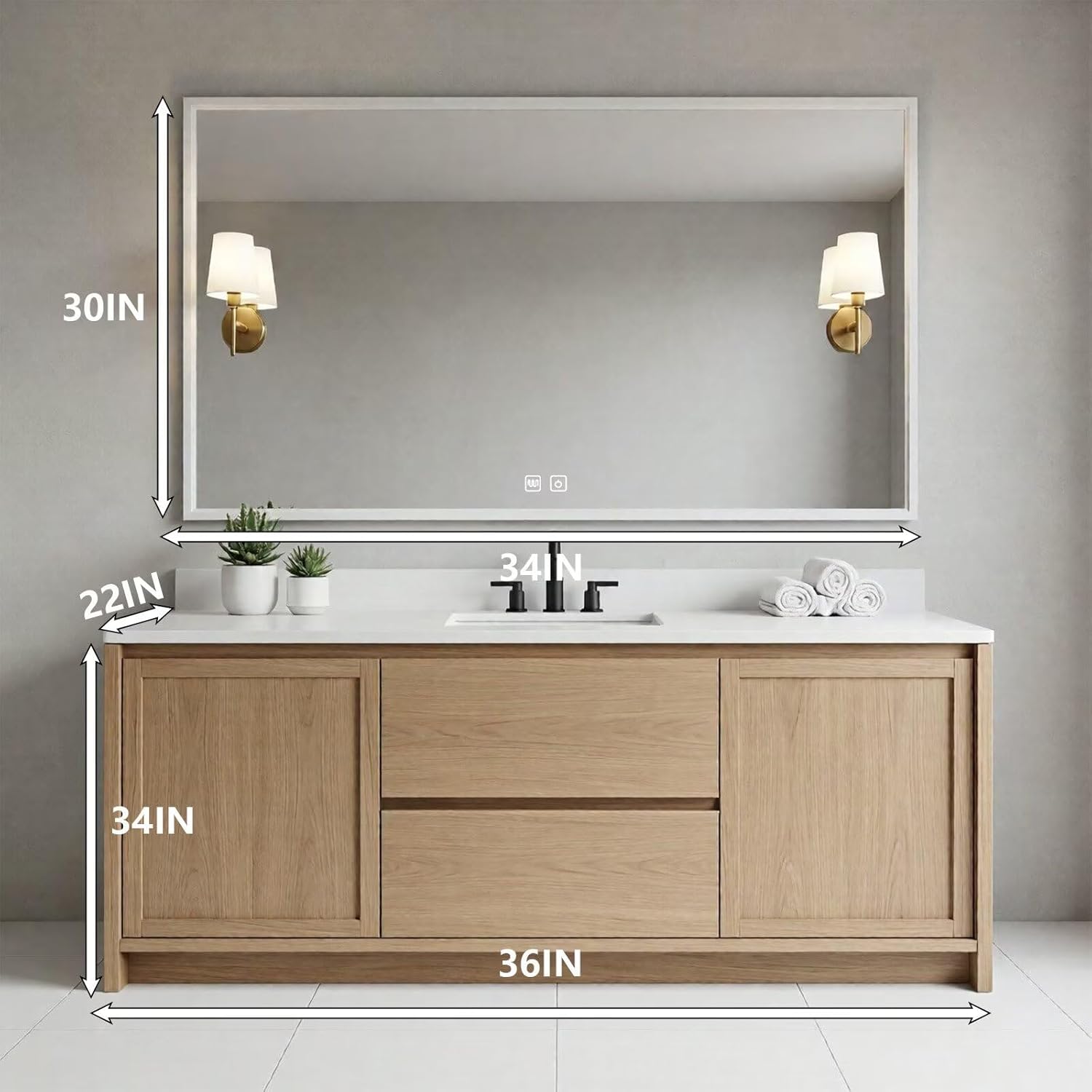 High QLO 36IN bathroom vanity review real-world performance test results