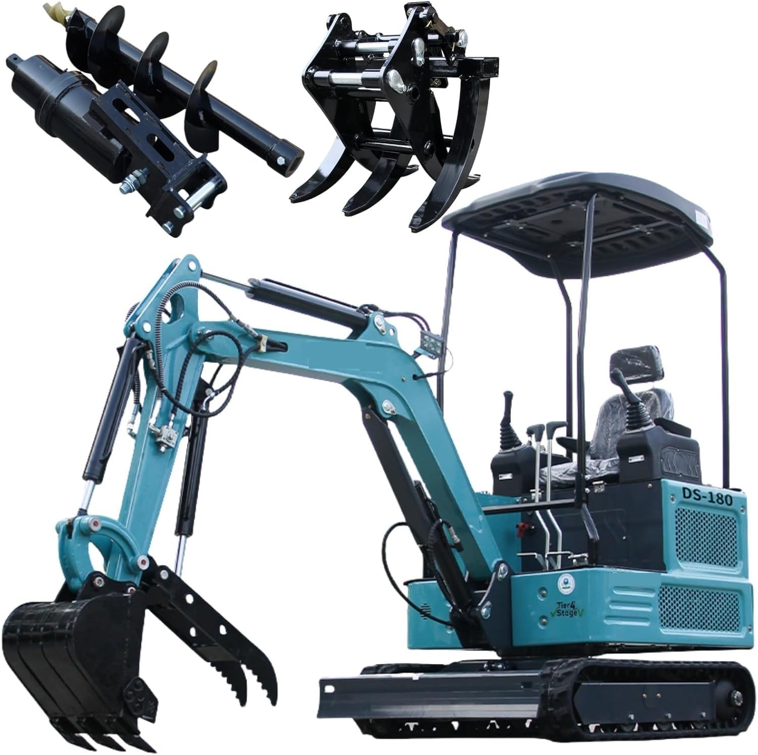 LUROFAN 2-Ton Diesel Excavator Review: Honest Pros & Cons 2 LUROFAN 2-ton diesel excavator review pros cons setup process showing track tension and hydraulic connections