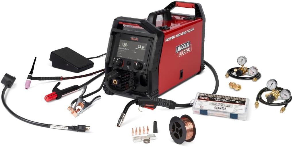 Lincoln Electric Power Mig 220 review,Power Mig 220 AC DC review and rating,Power Mig 220 is it worth buying,Power Mig 220 review pros cons,Power Mig 220 review honest opinion,Lincoln Electric Power Mig 220 review verdict unboxing — what comes in the box