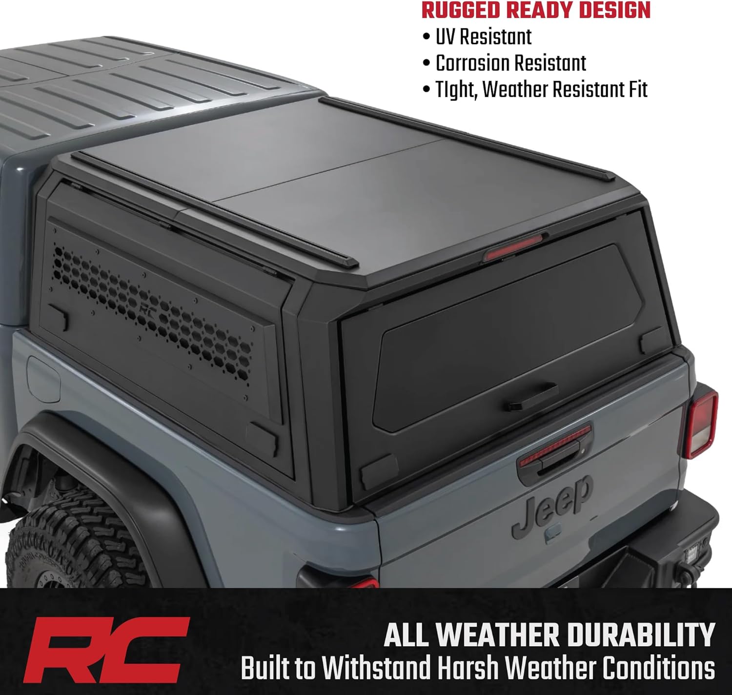 Rough Country Jeep Gladiator bed cap review,Rough Country bed cap review and rating,Rough Country truck bed cap review pros cons,is Rough Country bed cap worth buying,Rough Country Gladiator topper review honest opinion,Rough Country bed cap review verdict — design and build quality detail
