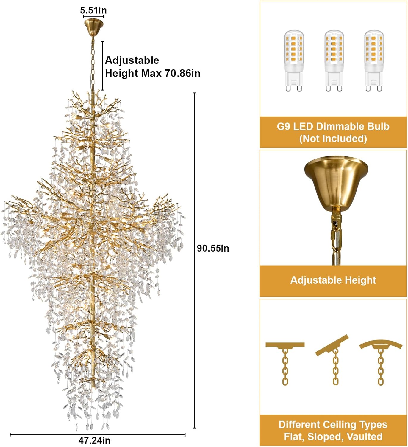 YIOSI gold tree branch chandelier review,YIOSI gold tree branch chandelier review and rating,is YIOSI gold tree branch chandelier worth buying,YIOSI crystal chandelier review pros cons,YIOSI K9 crystal chandelier review honest opinion,YIOSI 27-light chandelier review verdict features evaluated through real use