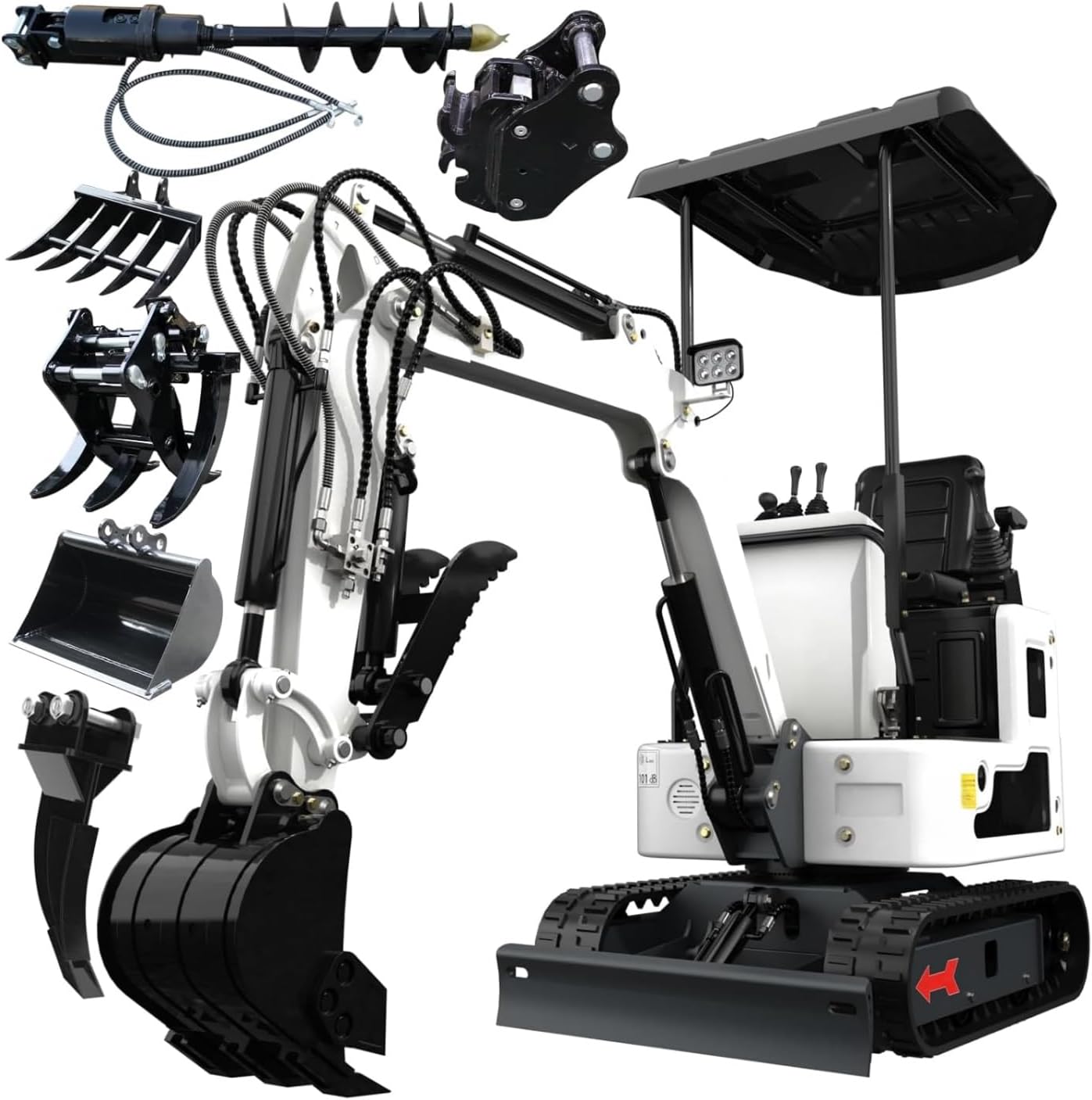 Yuntu Rapid Drive 1.2 Ton Mini Excavator Review: Worth Buying? 1 Yuntu Rapid Drive 1.2 ton mini excavator review — full box contents and build quality
