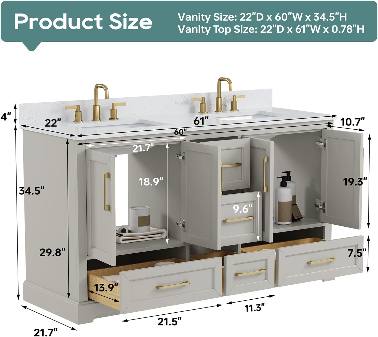 60 Inch Double Sink Bathroom Vanity Review: Honest Pros & Cons 2 60 inch double sink bathroom vanity review,60 inch double sink vanity review and rating,is 60 inch double sink vanity worth buying,60 inch double sink vanity review pros cons,60 inch double sink vanity review honest opinion,DELUXE LIVING 60 inch vanity review verdict performance testing over multiple weeks