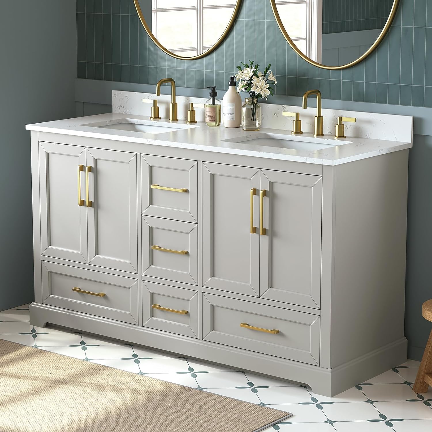 60 Inch Double Sink Bathroom Vanity Review: Honest Pros & Cons 3 60 inch double sink bathroom vanity review,60 inch double sink vanity review and rating,is 60 inch double sink vanity worth buying,60 inch double sink vanity review pros cons,60 inch double sink vanity review honest opinion,DELUXE LIVING 60 inch vanity review verdict feature breakdown and specification detail