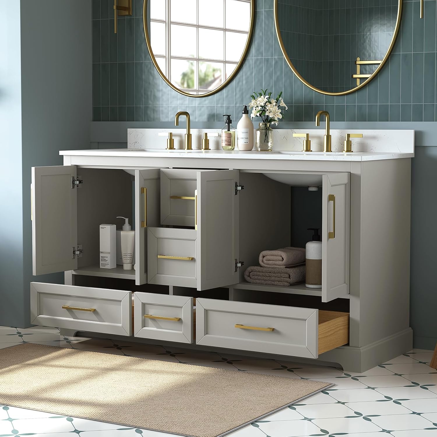 60 Inch Double Sink Bathroom Vanity Review: Honest Pros & Cons 4 Setup and practical use guide for 60 inch double sink bathroom vanity review,60 inch double sink vanity review and rating,is 60 inch double sink vanity worth buying,60 inch double sink vanity review pros cons,60 inch double sink vanity review honest opinion,DELUXE LIVING 60 inch vanity review verdict