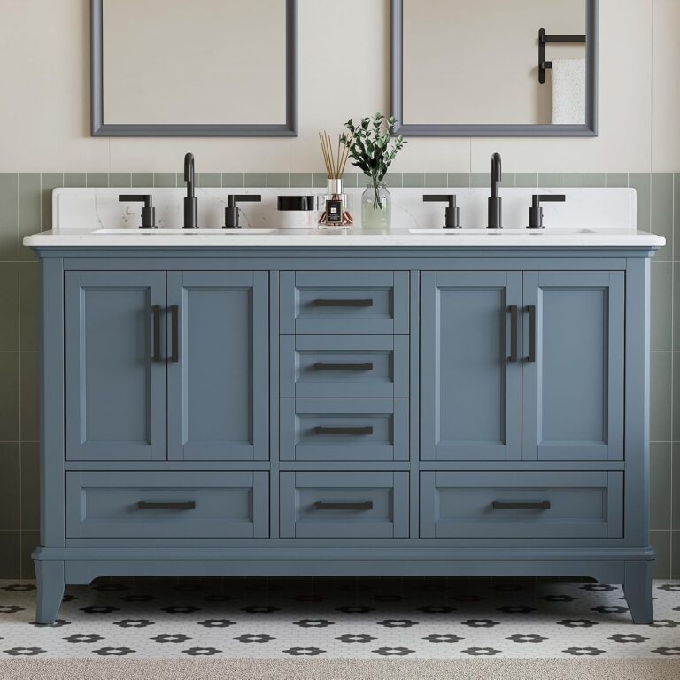 DELUXE LIVING 60 Inch Double Sink Vanity Review: Worth It? 20 Image 1 of DELUXE LIVING 60 inch double sink vanity review