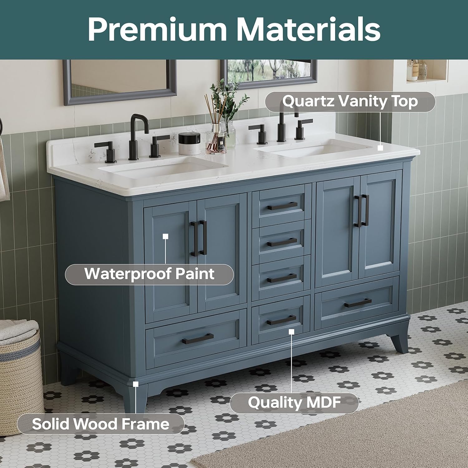 DELUXE LIVING 60 Inch Double Sink Vanity Review: Worth It? 3 Step-by-step setup guide for DELUXE LIVING 60 inch double sink vanity review,DELUXE LIVING double sink vanity review and rating,is DELUXE LIVING 60 inch vanity worth buying,DELUXE LIVING double sink vanity review pros cons,DELUXE LIVING 60 inch vanity review honest opinion,DELUXE LIVING double sink vanity review verdict