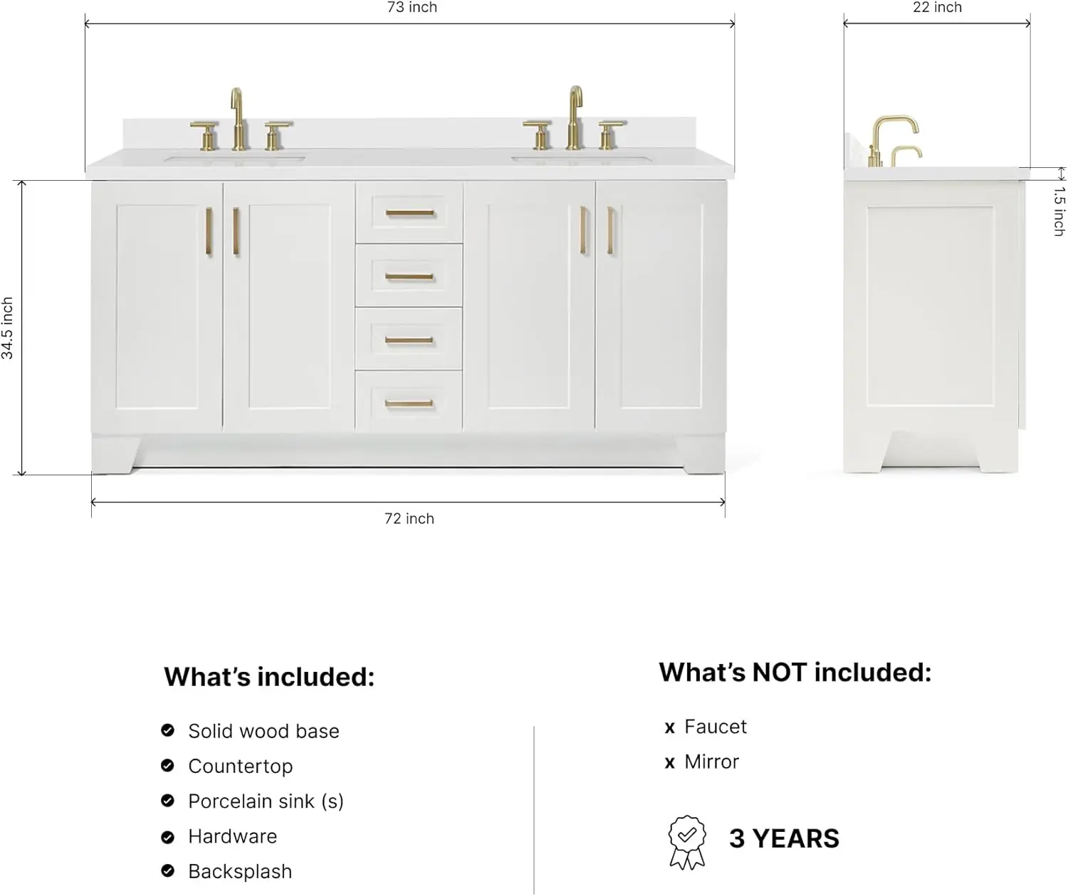 DKB Emilia 72 inch bathroom vanity double sink review, DKB Emilia vanity double sink review, 72 inch double sink vanity review, DKB Emilia vanity review and rating, DKB Emilia 72 inch vanity review pros cons, DKB Emilia vanity double sink review honest opinion unboxing and complete package contents