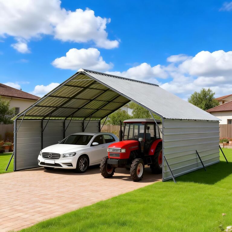 FLOUREE 20x20 Metal Carport Review: Honest Pros & Cons 17 Image 1 of FLOUREE 20x20 metal carport review