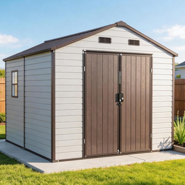 FammyLoft 8x8 Resin Shed Review: Honest Verdict 14 Image 1 of FammyLoft 8x8 resin shed review