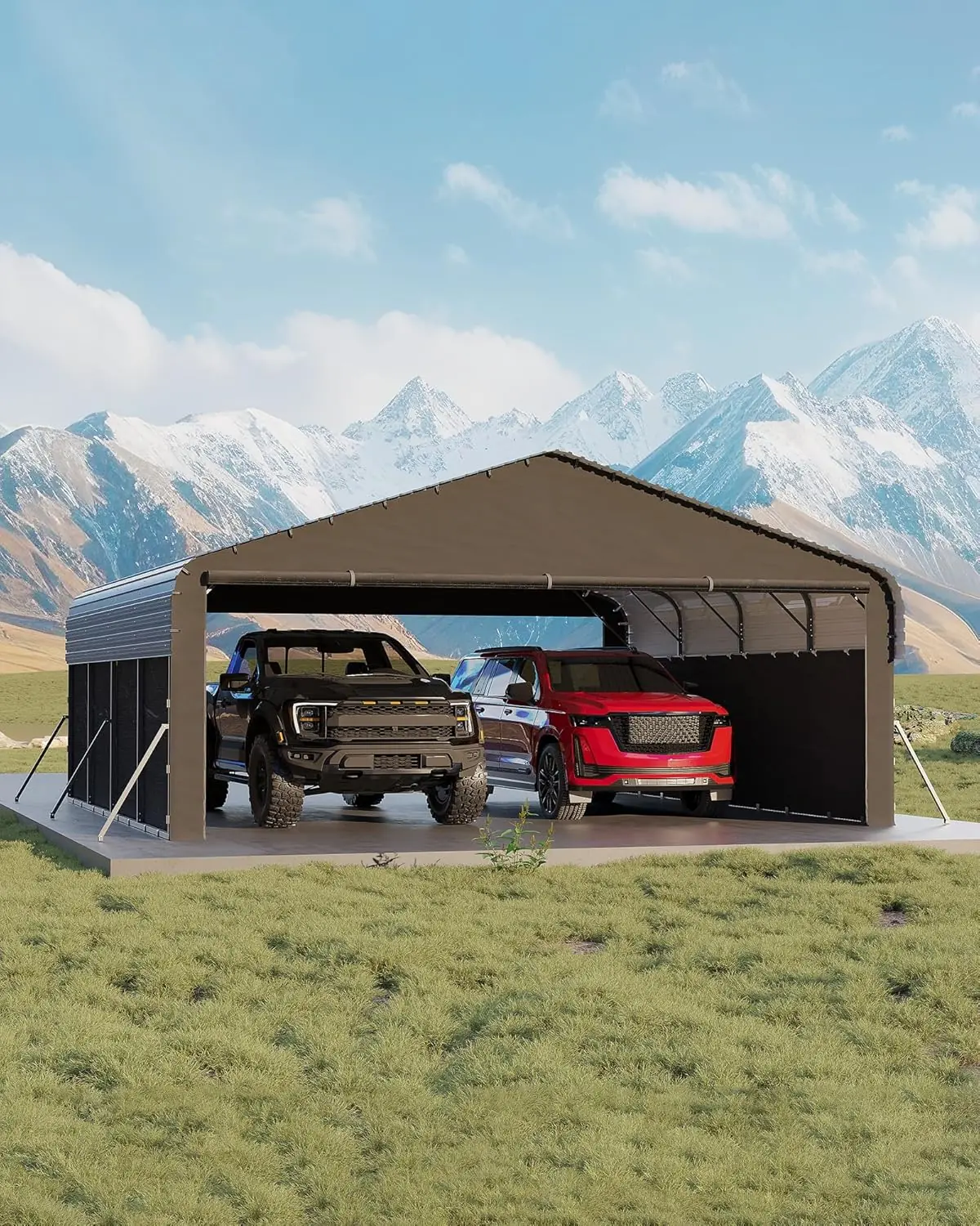 Garvee Metal Carport Review: Heavy-Duty & Worth Buying? 1 Garvee metal carport review unboxing — package contents and first impressions of the 20x20 metal frame and PE tarp