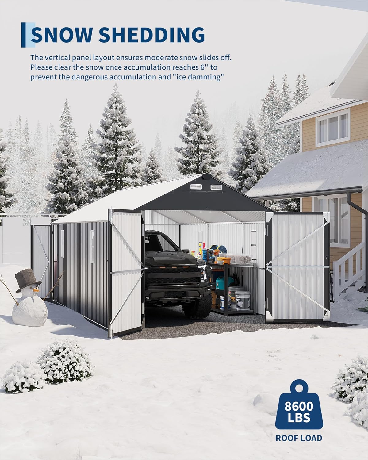 GarveeLife 12x20 Metal Carport Review: Pros & Cons 3 GarveeLife 12x20 metal carport review features in daily use