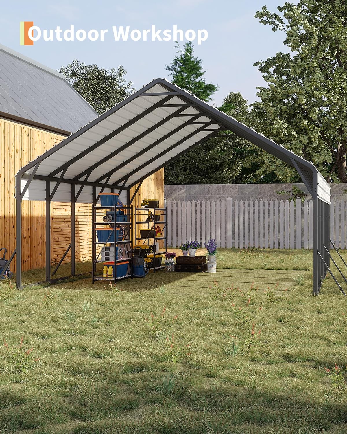 GarveeLife 20x25 carport review feature breakdown and specification detail
