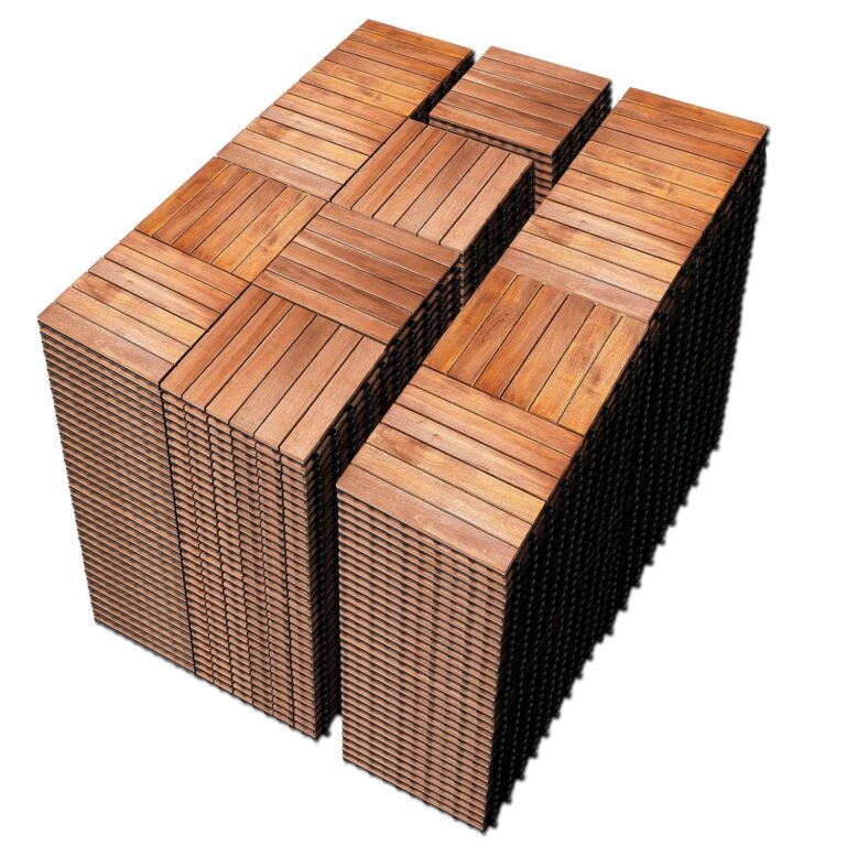 PrimeZone Acacia Wood Deck Tiles Review: Pros & Cons Verdict 6 Image 1 of PrimeZone acacia wood deck tiles review