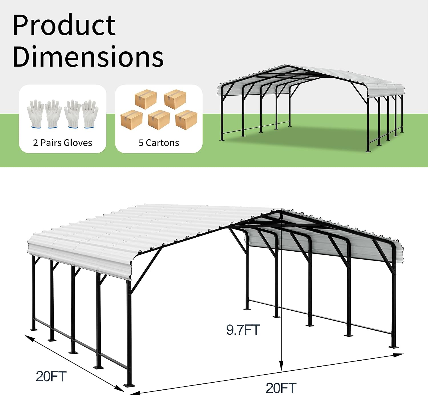 Shintenchi 20x20 FT Metal Carport review,Shintenchi metal carport review and rating,is Shintenchi carport worth buying,Shintenchi carport review pros cons,Shintenchi carport review honest opinion,Shintenchi metal carport review verdict key features examined up close