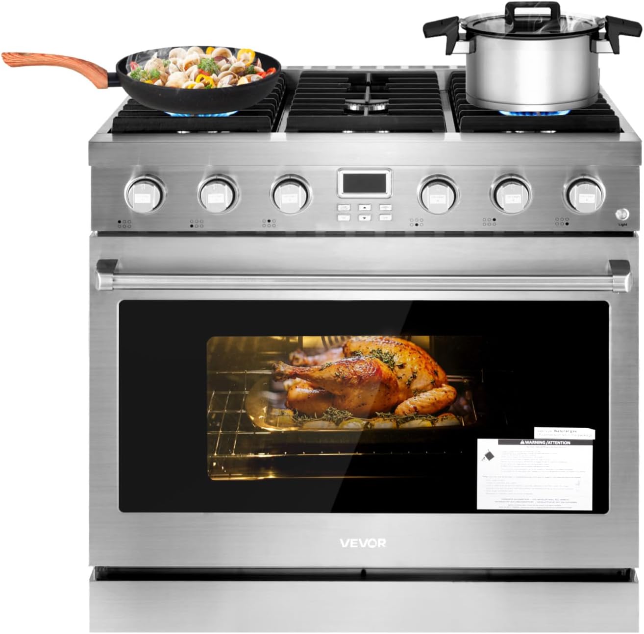 VEVOR Gas Range Oven Review: Pros, Cons & Verdict 1 VEVOR gas range oven review and rating build quality and materials close-up