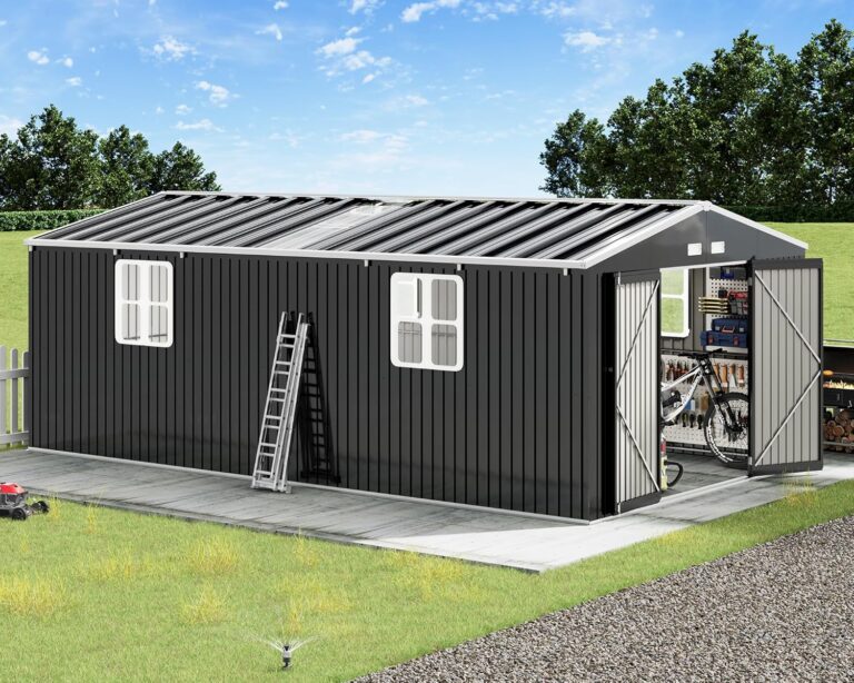VanAcc 12x20x7.2 FT Outdoor Storage Shed Review: Honest Verdict 6 Image 1 of VanAcc 12x20x7.2 FT outdoor storage shed review