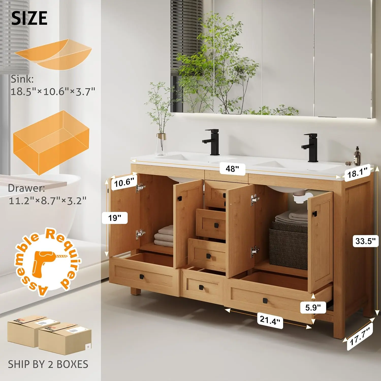 eclife 60 Bathroom Vanity Review: Honest Pros & Cons 2 eclife 60 bathroom vanity review — testing methodology and evaluation criteria