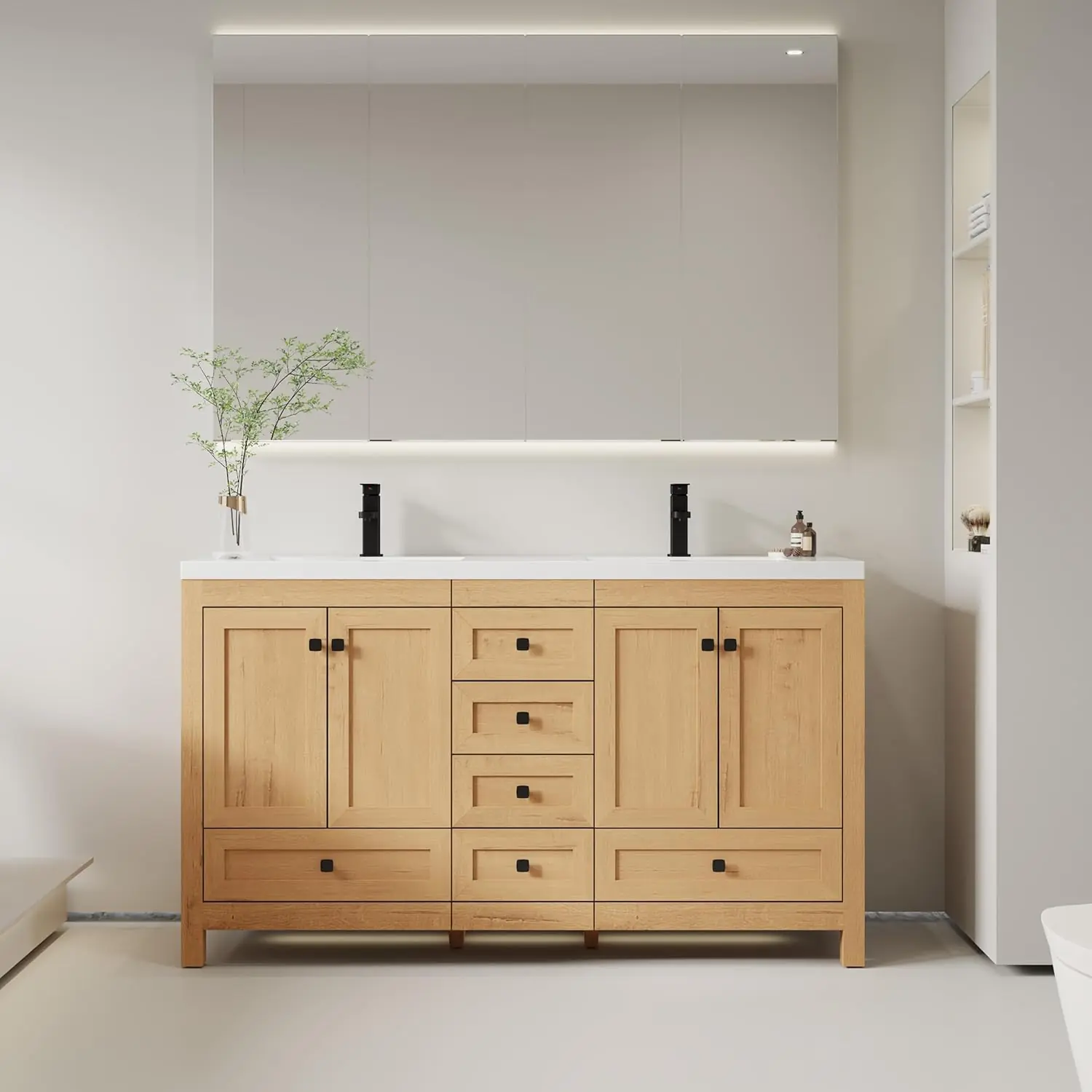 eclife 60 Bathroom Vanity Review: Honest Pros & Cons 3 eclife 60 bathroom vanity review — performance results verified
