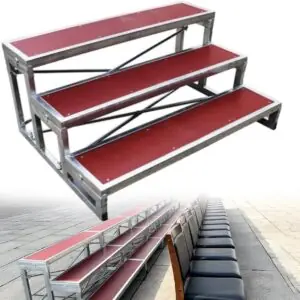 Image 1 of 3-level portable choir risers review