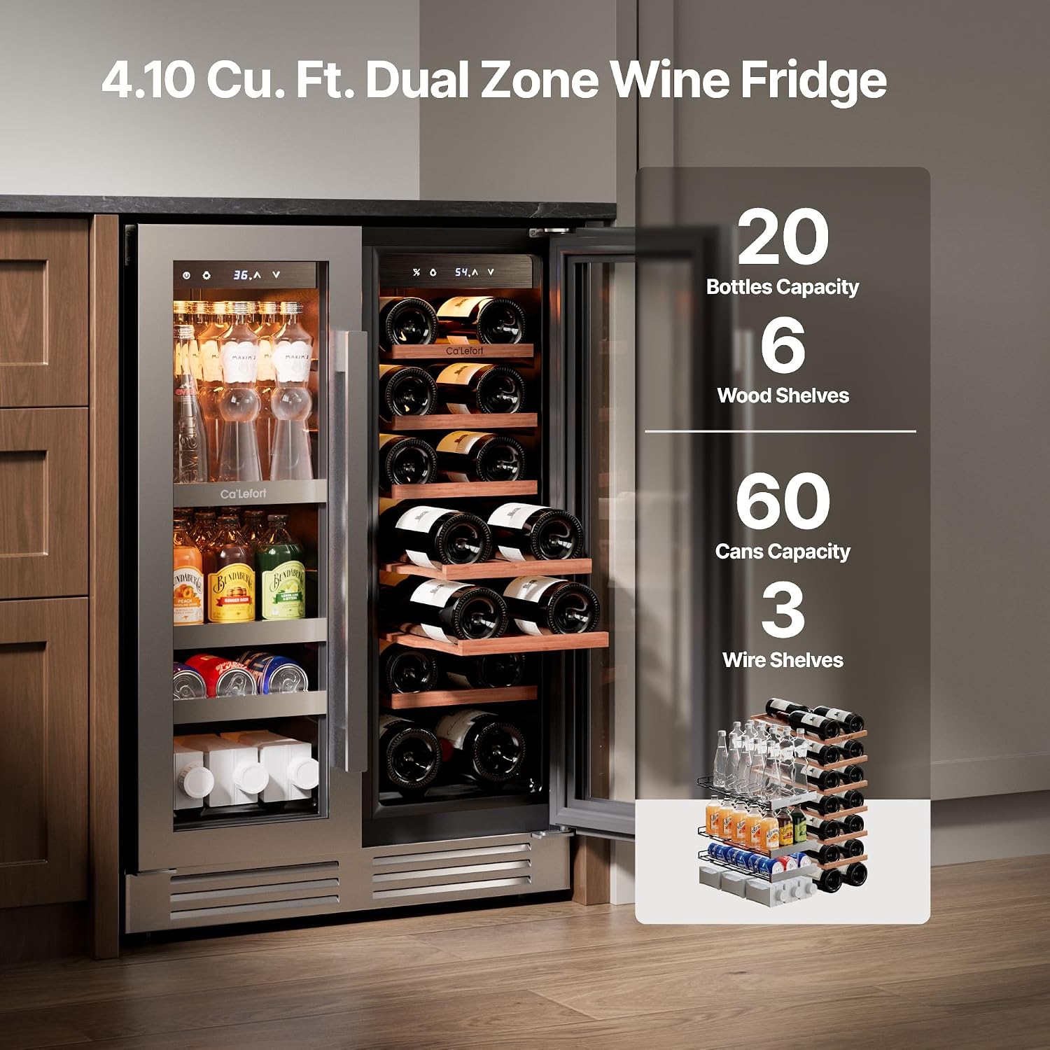 Ca'Lefort 24 inch wine refrigerator review unboxing and complete package contents