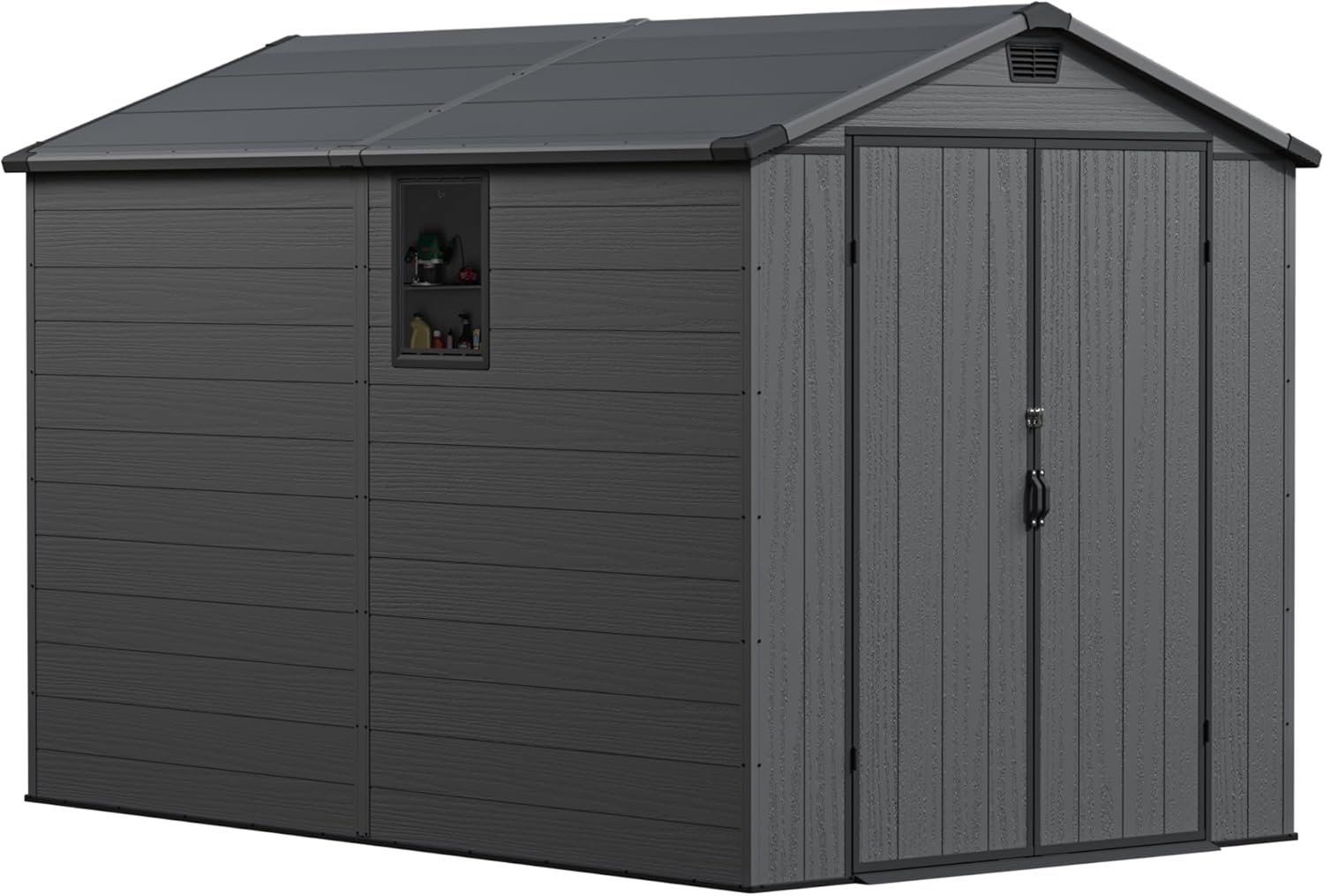 Greesum 6x10 Plastic Storage Shed Review: Honest Pros & Cons 1 Greesum 6x10 plastic storage shed review unboxing what is included in the package