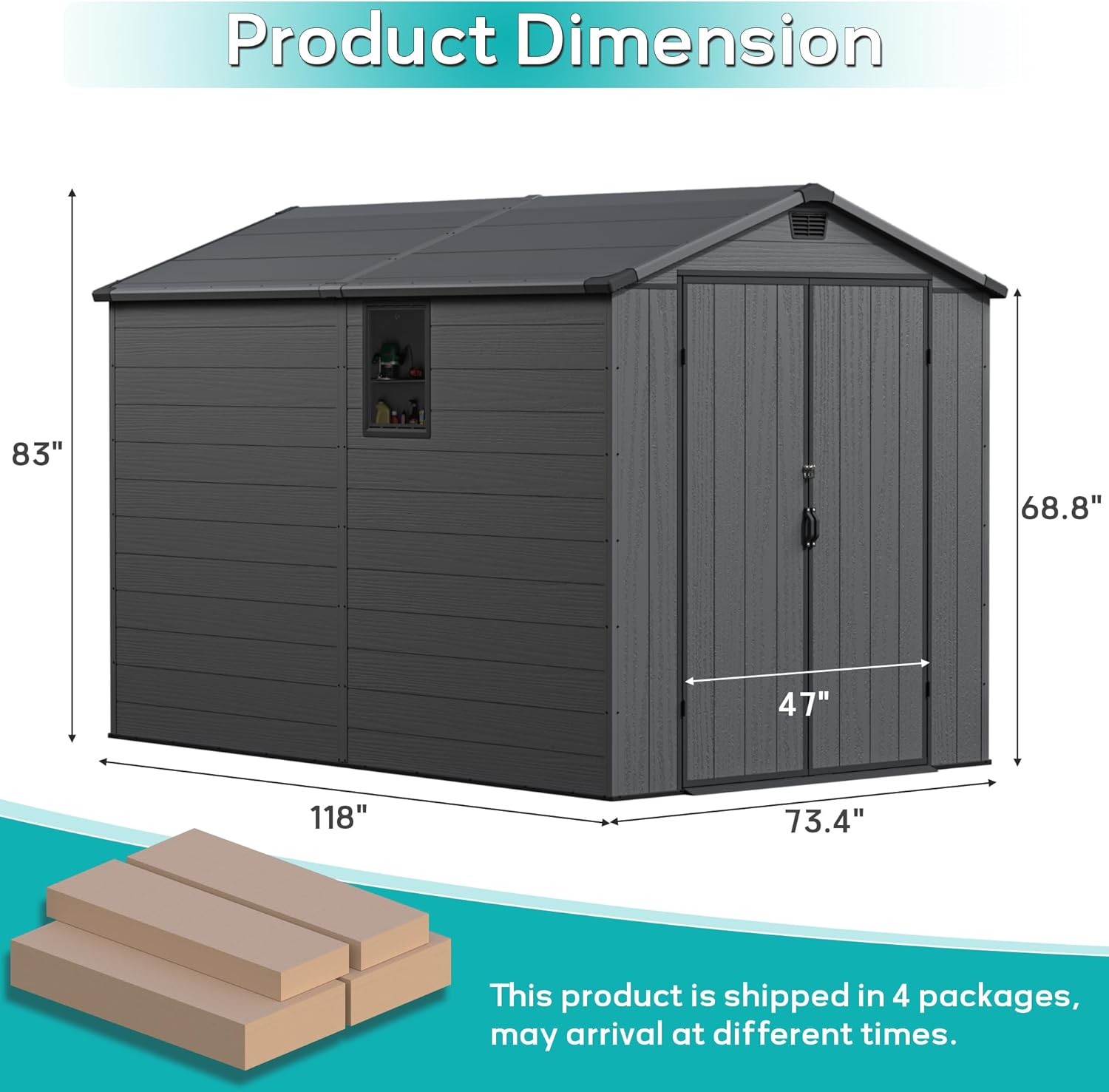 Greesum 6x10 Plastic Storage Shed Review: Honest Pros & Cons 2 Greesum 6x10 plastic storage shed review setup and first use experience