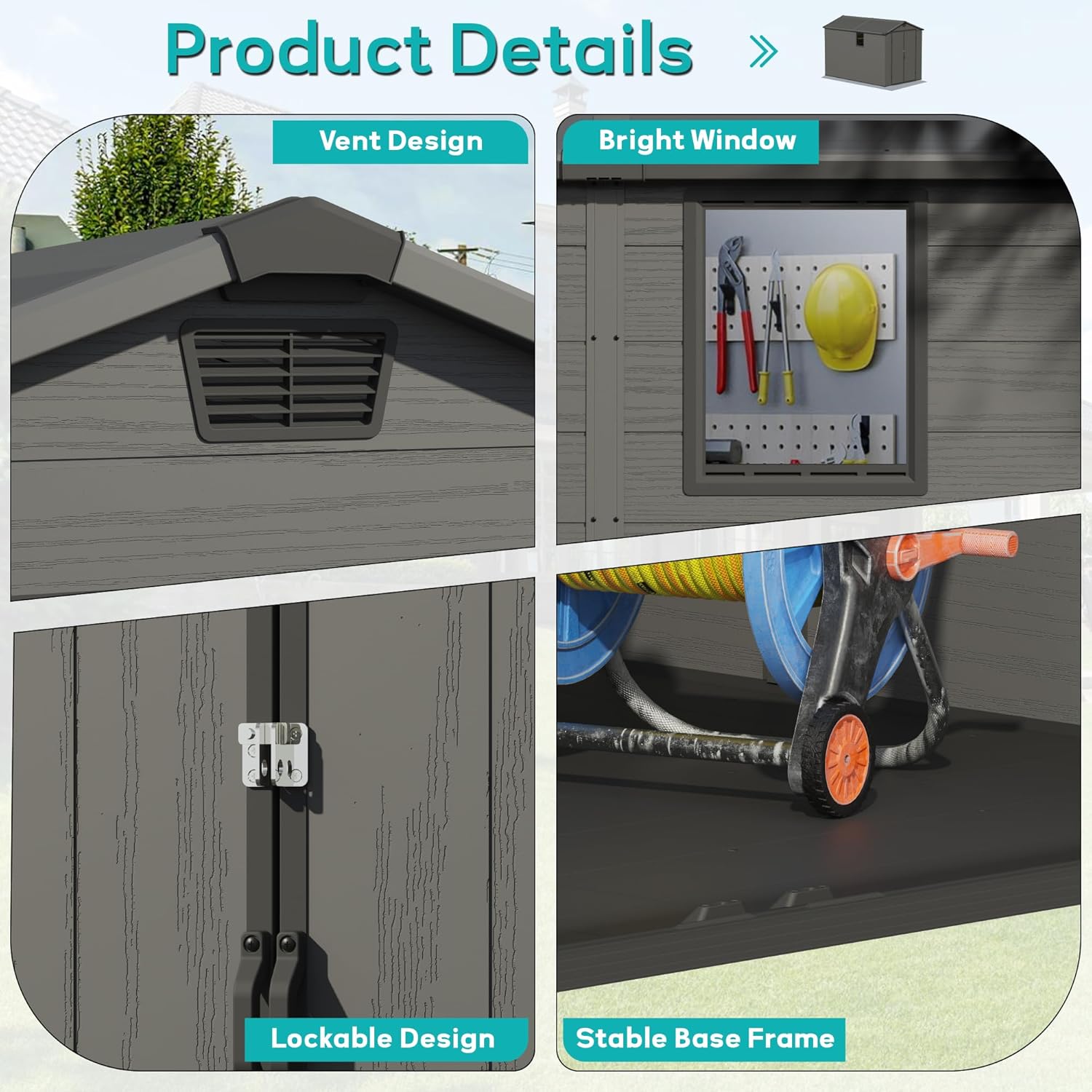 Greesum 6x10 Plastic Storage Shed Review: Honest Pros & Cons 3 Greesum 6x10 plastic storage shed review after extended use long-term performance
