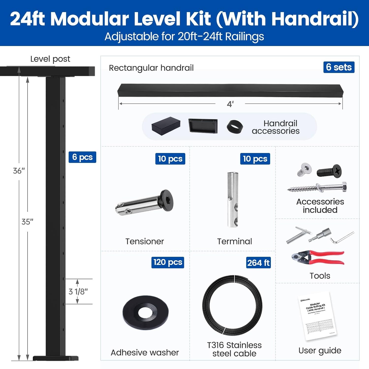 Muzata cable railing kit review,Muzata cable railing kit review and rating,is Muzata cable railing kit worth buying,Muzata cable railing kit review pros cons,Muzata cable railing kit review honest opinion,Muzata cable railing kit review verdict — features that matter in real use