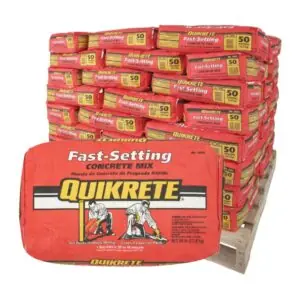 Image 1 of QUIKRETE fast-setting concrete mix review