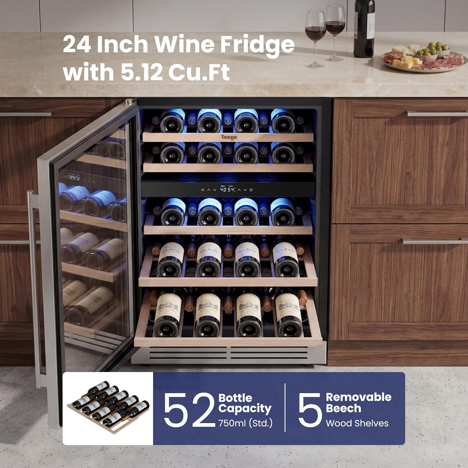 Yeego 24 inch wine cooler review,Yeego wine cooler review and rating,is Yeego 24 inch wine cooler worth buying,Yeego wine cooler review pros cons,Yeego wine cooler honest opinion,Yeego dual zone wine cooler review verdict — features that matter in real use
