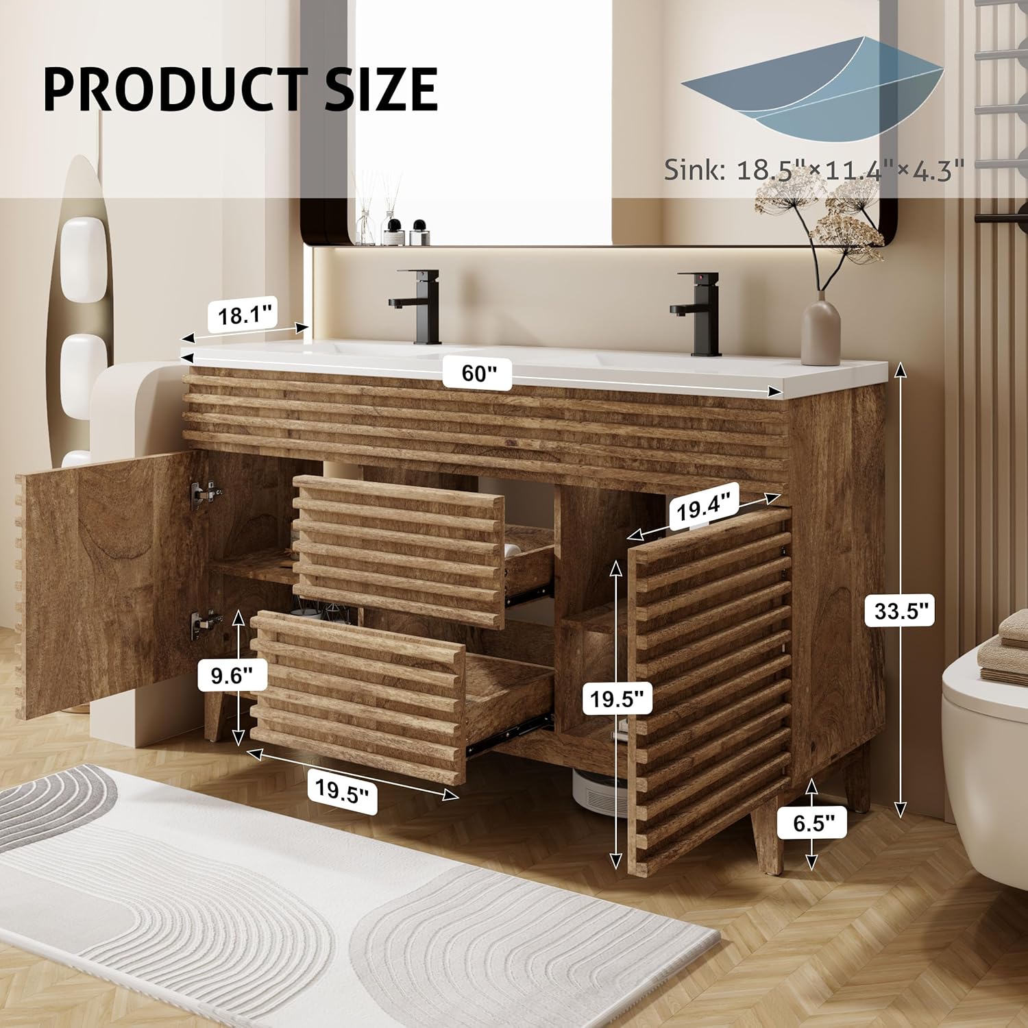 eclife 60 Bathroom Vanity Review: Pros & Cons Worth Buying? 2 eclife 60 bathroom vanity review,eclife vanity review and rating,is eclife vanity worth buying,eclife bathroom vanity review pros cons,eclife vanity review honest opinion,eclife 60 vanity review verdict during hands-on performance testing