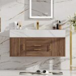 Image 1 of homary floating bathroom vanity review